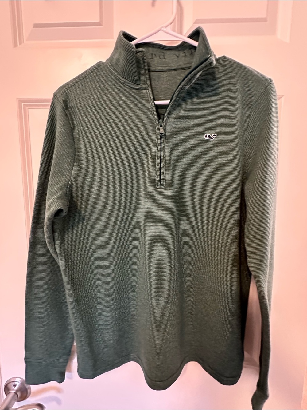Vineyard Vines Boy’s Hunter Green Quarter-Zip Pullover